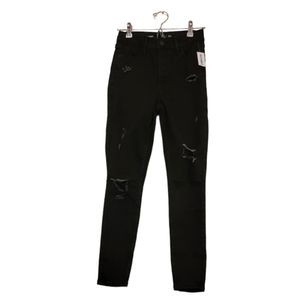 Black Old Navy Women's Extra High Rise Rockstar Skinny Jeans